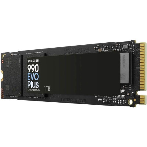 Твердотельные накопители/ Samsung SSD 990 Plus, 1000GB, M.2(22x80mm), NVMe 2.0, NVMe 2.0, PCIe 4.0 x4, V-NAND TLC, R/W 7150/6300MB/s, IOPs 850 000/1 350 000, DRAM buffer 1000MB, TBW 600, DWPD 0.3 (12 мес.) Твердотельные накопители/ Samsung SSD 990 Plus, 1000GB, M.2(22x80mm), NVMe 2.0, NVMe 2.0, PCIe 4.0 x4, V-NAND TLC, R/W 7150/6300MB/s, IOPs 850 000/1 350 000, DRAM buffer 1000MB, TBW 600, DWPD 0.3 (12 мес.)