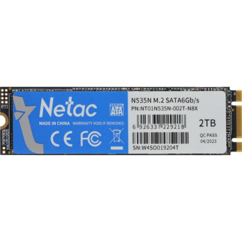 Твердотельный накопитель Netac SATA-III 2TB NT01N535N-002T-N8X N535N M.2 2280 [NT01N535N-002T-N8X]