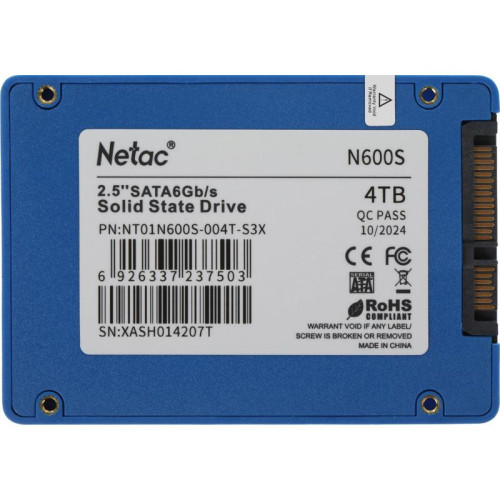 Твердотельный накопитель Netac SATA-III 4TB NT01N600S-004T-S3X N600S 2.5