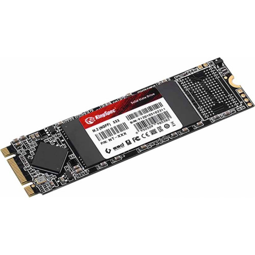 Твердотельный накопитель/ Kingspec SSD NT-128 2280, 128GB, M.2(22x80mm), SATA3, R/W 500/450MB/s, IOPs н.д./н.д., TBW 60, DWPD 0.4 (3 года)