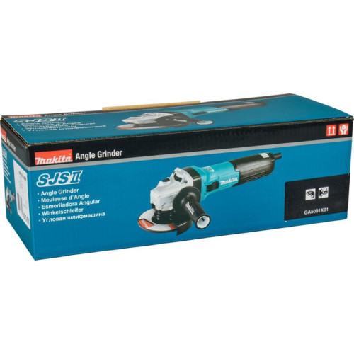 Углошлифовальная машина Makita GA5091X01 1900Вт 11500об/мин рез.шпин.:M14 d=125мм