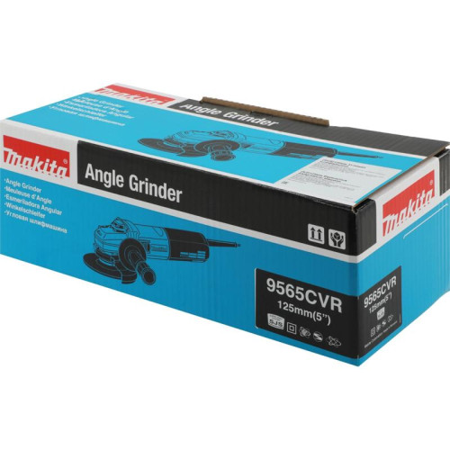Углошлифовальная машина Makita 9565CVR 1400Вт 12000об/мин рез.шпин.:M14 d=125мм