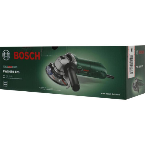 Углошлифовальная машина Bosch PWS 650-125 650Вт 11000об/мин рез.шпин.:M14 d=125мм (06034110R0)