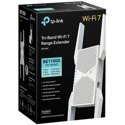 Повторитель беспроводного сигнала TP-Link RE655BE BE11000 Wi-Fi белый