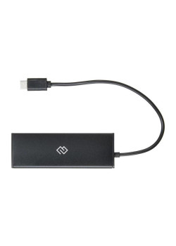 Разветвитель USB-C Digma HUB-4U2.0-UC-B 4порт. черный