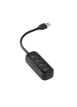 Концентратор Vention USB 2.0 на 4 порта Черный