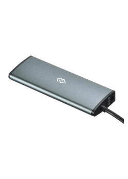 Разветвитель USB-C Digma HUB-4U3.0-UC-G 4порт. серый