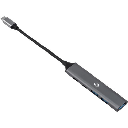 Разветвитель USB-C Digma DHUB-5USB-AC-3.0 5порт. серебристый