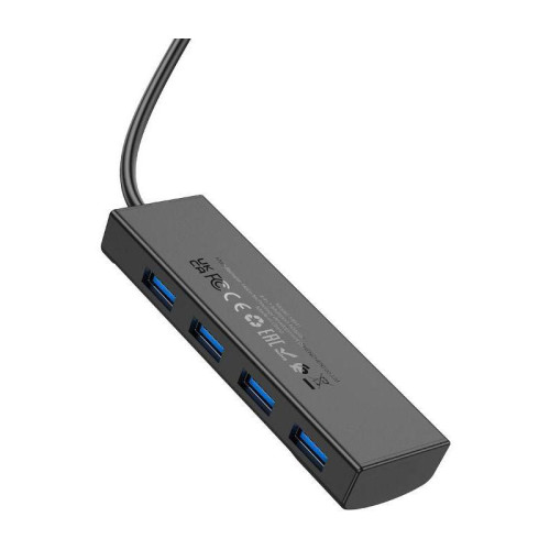 Разветвитель USB-C Hoco HB41 Type-C 4порт. черный