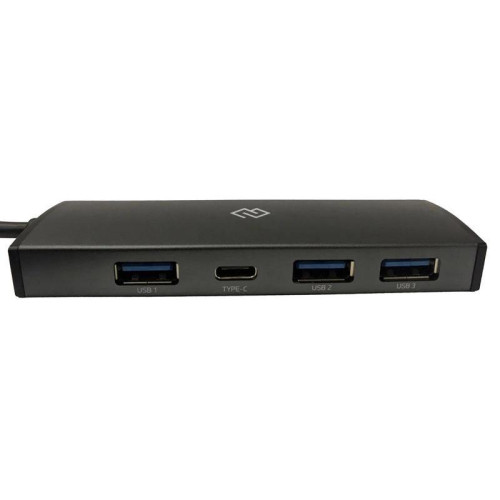 Разветвитель USB-C Digma HUB-3U3.0C-UC-G 4порт. серый (HUB-3U3.0С-UC-G)