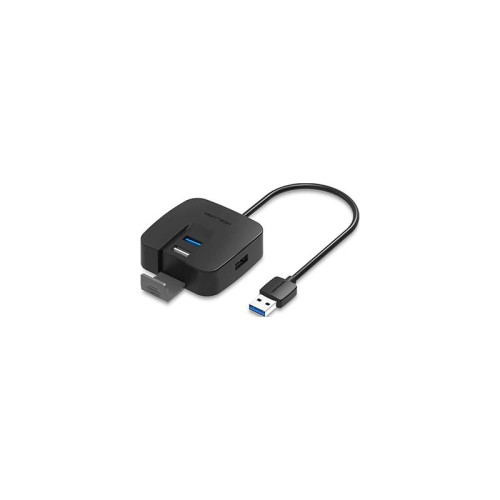 Концентратор Vention OTG USB 2.0/ USB 3.0 на 4 порта Черный - 0.5м.