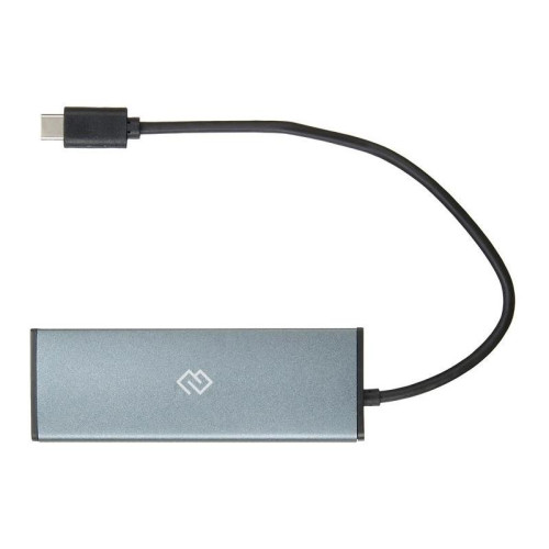 Разветвитель USB-C Digma HUB-4U3.0-UC-G 4порт. серый
