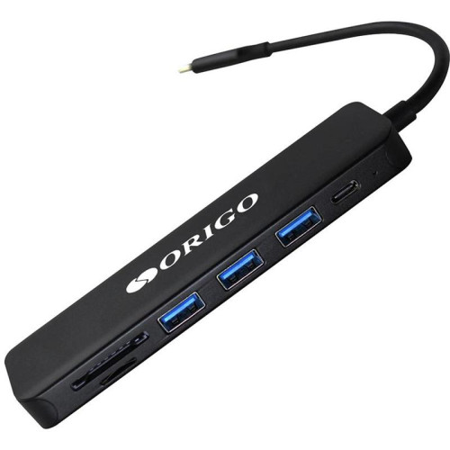 Разветвитель USB-C Origo OU3340PD 3порт. черный (OU3340PD/B1)