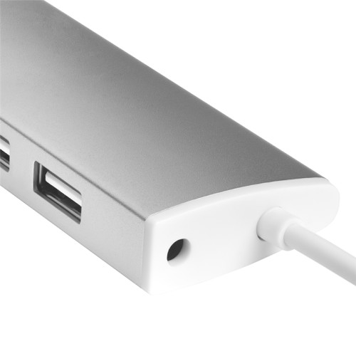 Greenconnect USB 2.0 Разветвитель GCR-UH217S на 7 портов  0,5m , silver