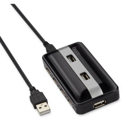 Разветвитель USB 2.0 Buro BU-HUB7-U2.0 7порт. черный