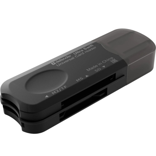 Defender Универсальный картридер Ultra Swift USB 2.0, 4 слота