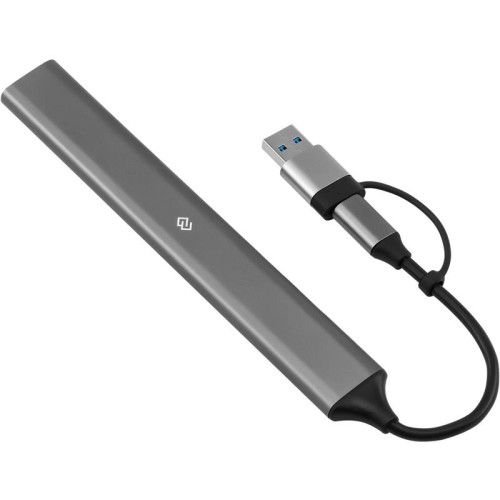 Разветвитель USB-C + USB-A Digma DHUB-7USB-AC-3.0 7порт. серебристый Разветвитель USB-C + USB-A Digma DHUB-7USB-AC-3.0 7порт. серебристый