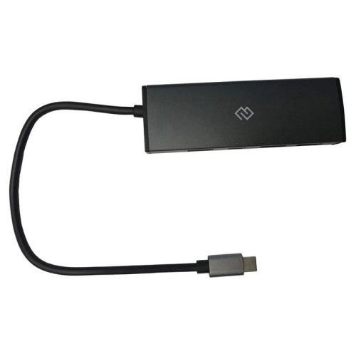 Разветвитель USB-C Digma HUB-3U3.0C-UC-G 4порт. серый (HUB-3U3.0С-UC-G)