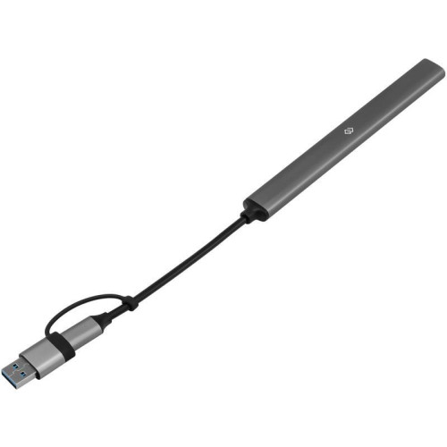 Разветвитель USB-C + USB-A Digma DHUB-7USB-AC-2.0 7порт. серебристый