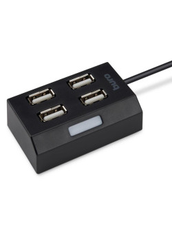 Разветвитель USB 2.0 Buro BU-HUB4-U2.0 4порт. черный