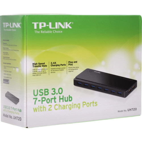 Концентратор/ 7 ports USB 3.0 Hub with 2 power charge ports (2.4A Max), Desktop, a 12V/4A power adapter included Концентратор/ 7 ports USB 3.0 Hub with 2 power charge ports (2.4A Max), Desktop, a 12V/4A power adapter included