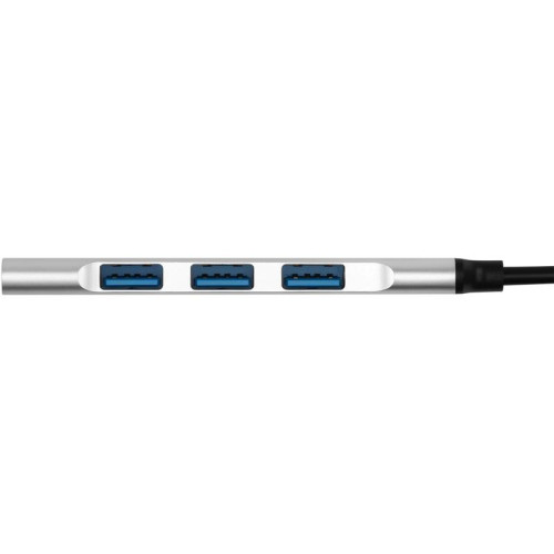 Разветвитель USB-C + USB-A Digma DHUB-4USB-AC-2.0 4порт. серебристый
