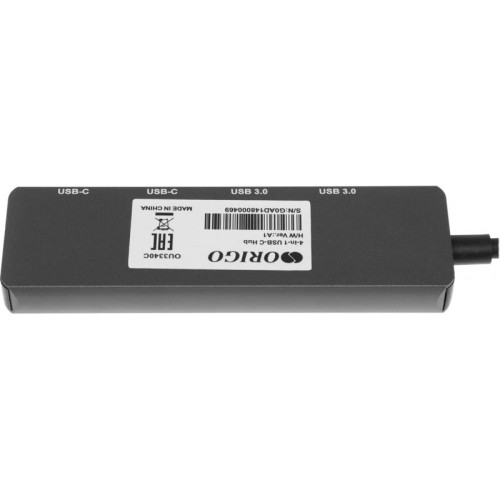 Разветвитель USB-C Origo OU3340C 4порт. черный (OU3340C/A1A)
