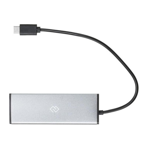 Разветвитель USB-C Digma HUB-4U2.0-UC-DS 4порт. серебристый