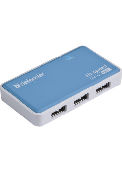 Defender Универсальный USB разветвитель Quadro Power USB2.0, 4порта, блок питания2A