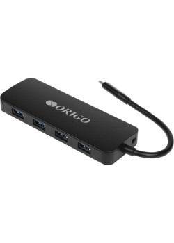Разветвитель USB 3.0 Origo OU3390SNPD 4порт. черный (OU3390SNPD/B1)