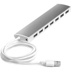 Greenconnect USB 2.0 Разветвитель GCR-UH217S на 7 портов  0,5m , silver