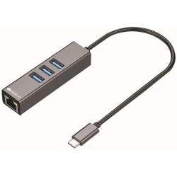 Разветвитель USB-C Origo OU330N 3порт. серый (OU330N/A1A)