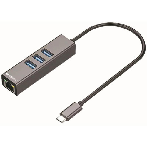 Разветвитель USB-C Origo OU330N 3порт. серый (OU330N/A1A)