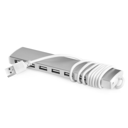 Greenconnect USB 2.0 Разветвитель GCR-UH217S на 7 портов  0,5m , silver