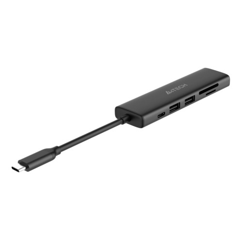 Разветвитель USB-C A4Tech DST-60C 2порт. серый Разветвитель USB-C A4Tech DST-60C 2порт. серый
