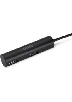 Разветвитель USB 2.0 Buro BU-HUB4-0.5R-U2.0 4порт. черный
