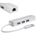 Greenconnect USB 3.0 Разветвитель на 3 порта + 10/100Mbps Ethernet Network metall Greenconnect USB 3.0 Разветвитель на 3 порта + 10/100Mbps Ethernet Network metall