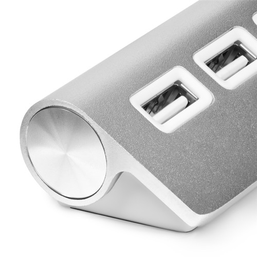 Greenconnect USB 2.0 Разветвитель GCR-UH224S на 4 порта  0,2m , silver