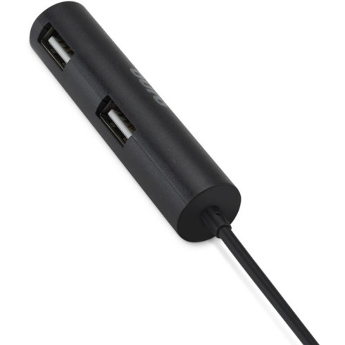 Разветвитель USB 2.0 Buro BU-HUB4-0.5R-U2.0 4порт. черный