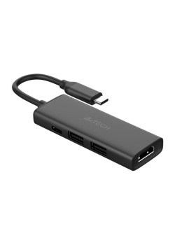 Разветвитель USB-C A4Tech DST-40C 2порт. серый