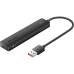 Концентратор Vention USB 3.2 Gen 2 AM/ 2хUSB-C/ 2хUSB-A Черный - 0.15м.