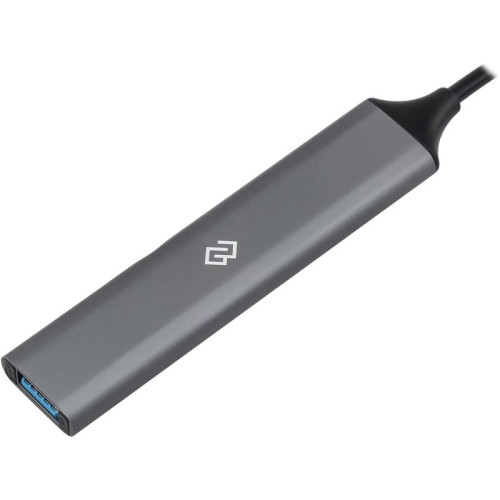 Разветвитель USB-C Digma DHUB-5USB-AC-3.0 5порт. серебристый