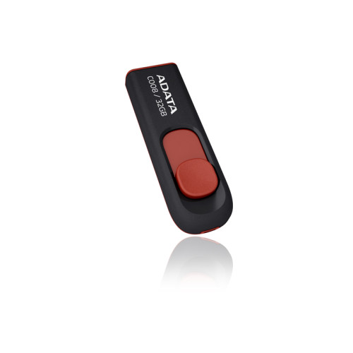 Флеш Диск A-Data 32Gb Classic C008 AC008-32G-RKD USB2.0 красный/черный