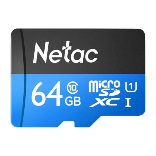 Флеш карта microSDXC 64GB Netac NT02P500STN-064G-S P500 w/o adapter