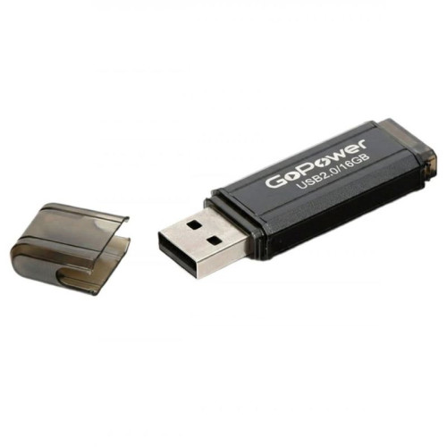 Флеш-накопитель/ Флеш-накопитель GoPower HIT 16GB USB2.0 металл черный