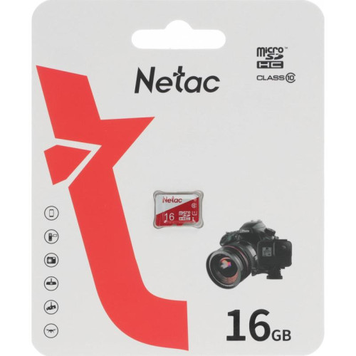 Флеш карта microSDHC 16GB Netac NT02P500ECO-016G-S P500 Eco w/o adapter