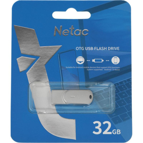 Флеш Диск Netac 32Gb U785C NT03U785C-032G-30PN USB3.0 серый