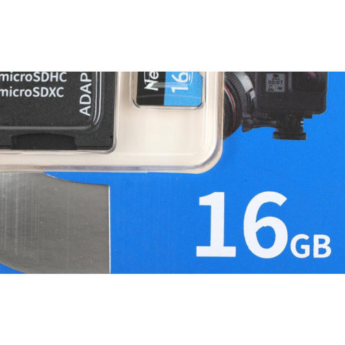 Флеш карта microSDHC 16GB Netac NT02P500STN-016G-R P500 + adapter