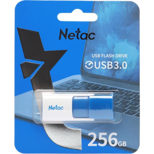 Флеш Диск Netac 256Gb U182 NT03U182N-256G-30BL USB3.0 синий/белый