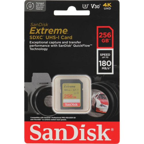 Флеш карта SDXC 256GB Sandisk SDSDXVV-256G-GNCIN Extreme